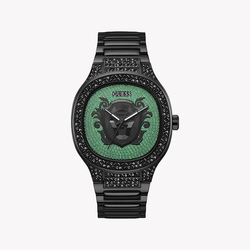 Guess Men's Black Stainless Steel, Multicolor Dial | Gw0565g2