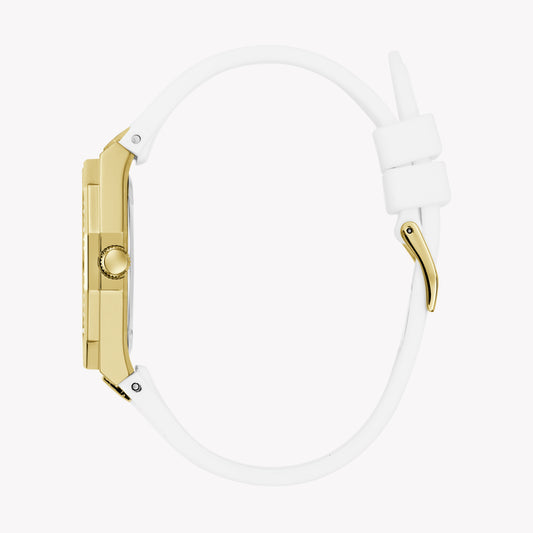 Guess Women's Gold/White Watch | Gw0872l1