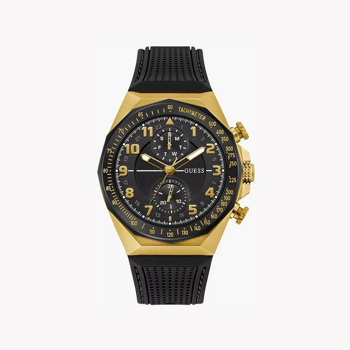 Guess Men's Gold/Black Watch | Gw0902g1