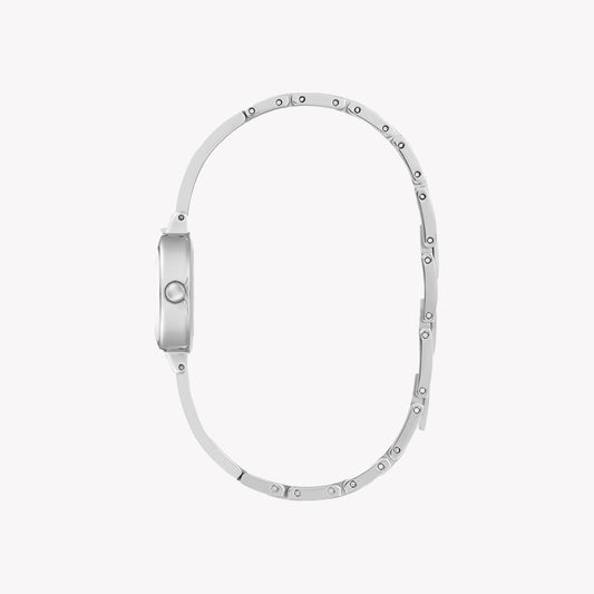 GUESS Women's Silver Recycled Steel Watch | GW0924L1