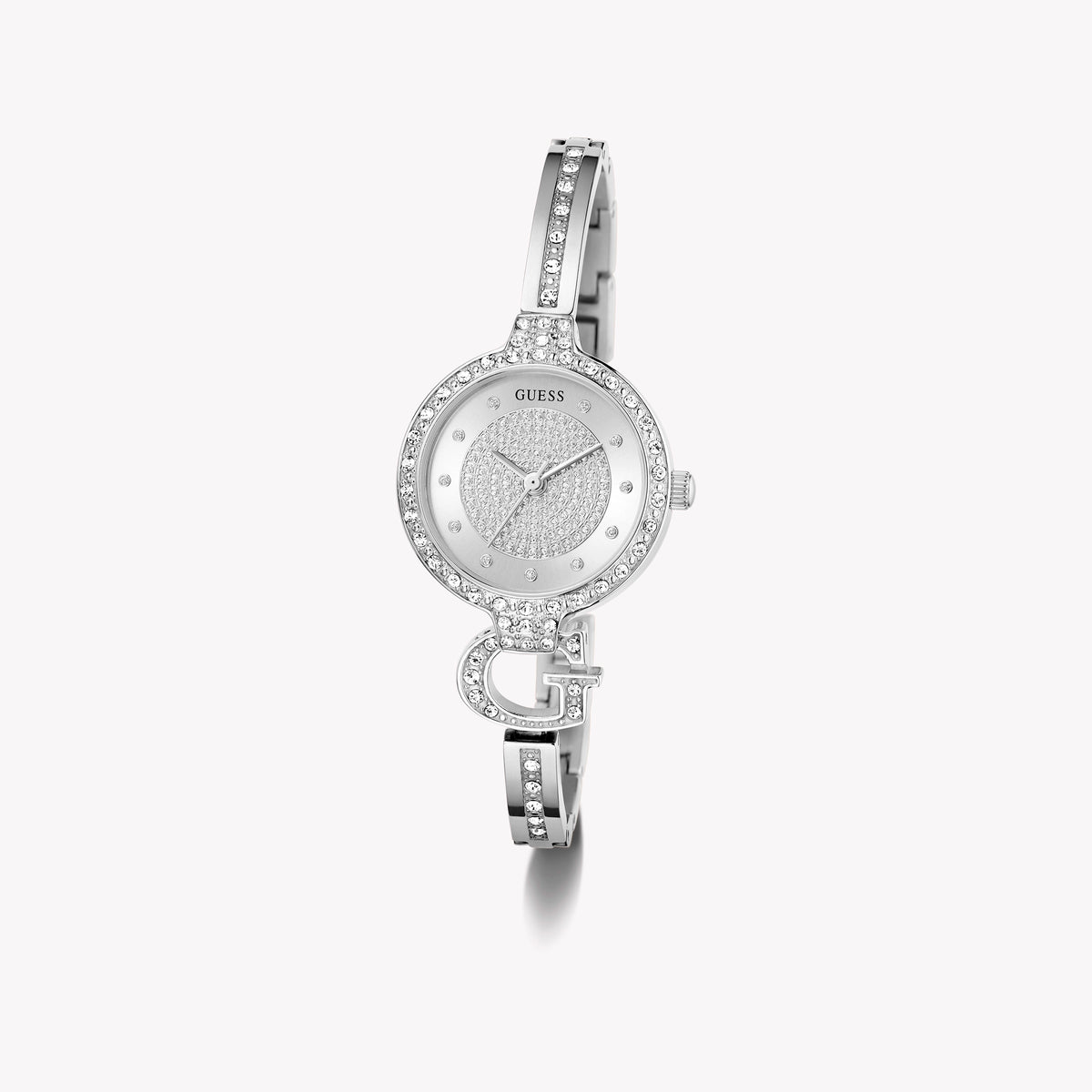 GUESS Women's Silver Recycled Steel Watch | GW0929L1