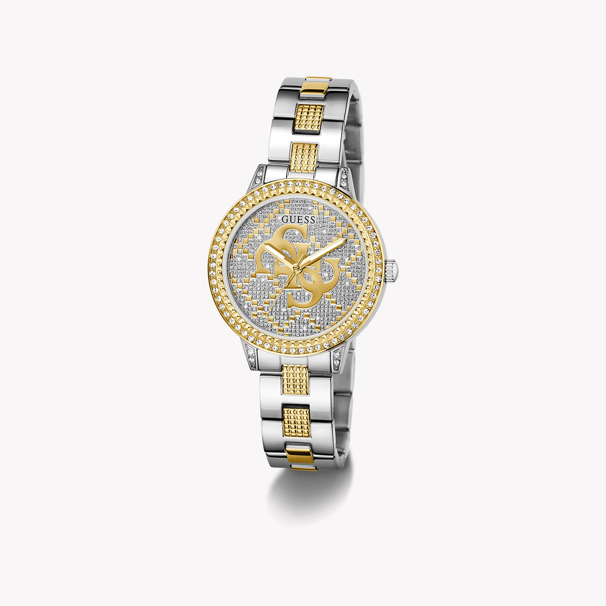 GUESS Women's Watch, Recycled Steel/Silver & Gold | GW0944L3