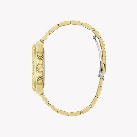 GUESS Women's Gold Quartz Watch, Recycled Steel | GW0950L2