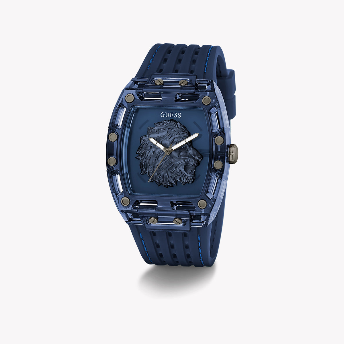 GUESS Men's Blue Silicone & Polycarbonate Watch | GW0959G1