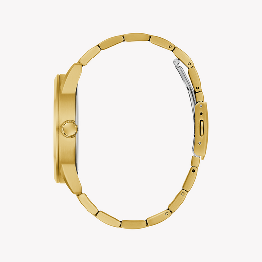 GUESS Men's Gold & Blue Stainless Steel Watch | GW0963G2