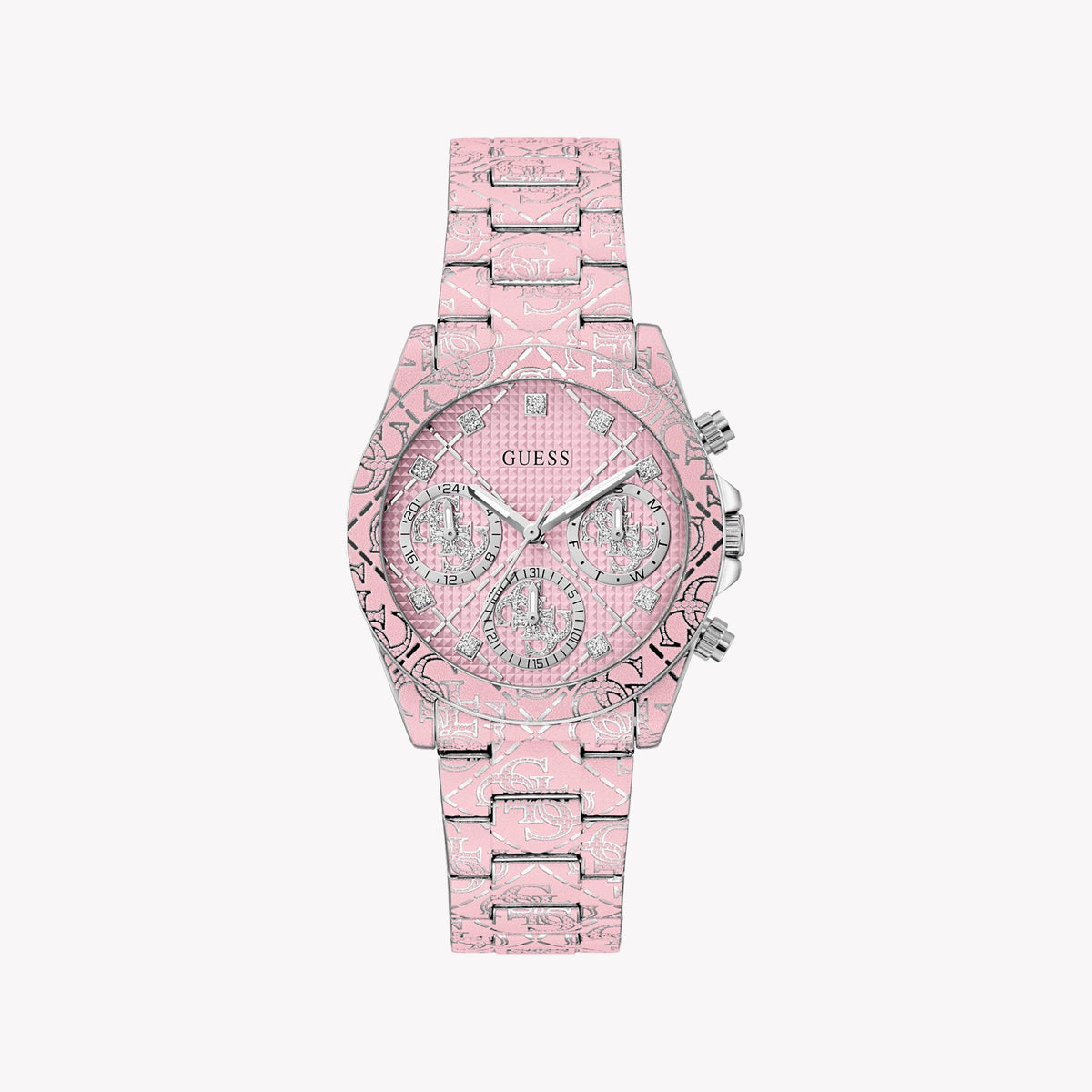 GUESS Women's Pink Steel Watch | GW0986L1