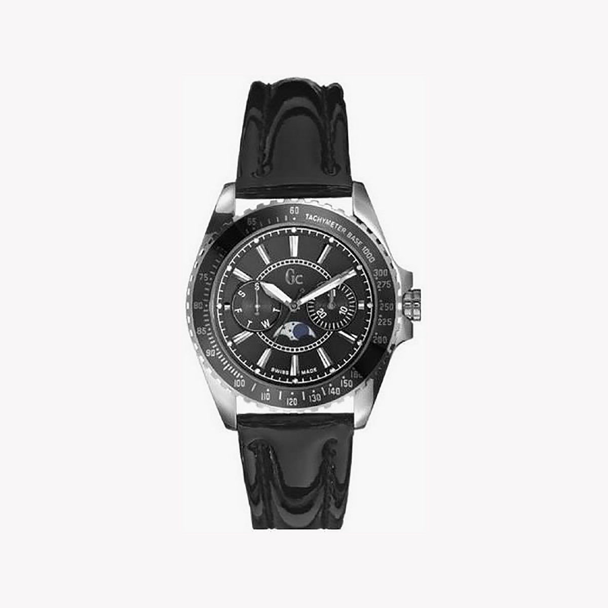 Guess Women's Silver/Black Quartz Watch | I29006m2