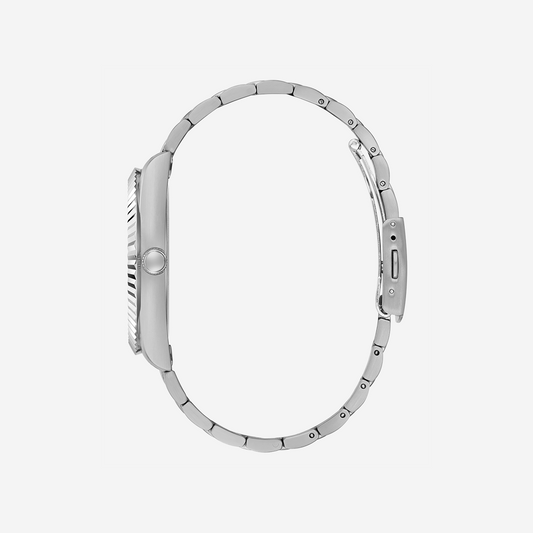 GUESS GW0265G7 - BOLD ELEGANCE SERIES Men's Watch with Silver Stainless Steel Band and Vibrant Blue Dial-i-Watch-2