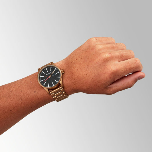 NIXON A356-5145 BOLD STATEMENT - MEN'S STAINLESS STEEL WATCH WITH BROWN & BLACK DESIGN-i-Watch-2