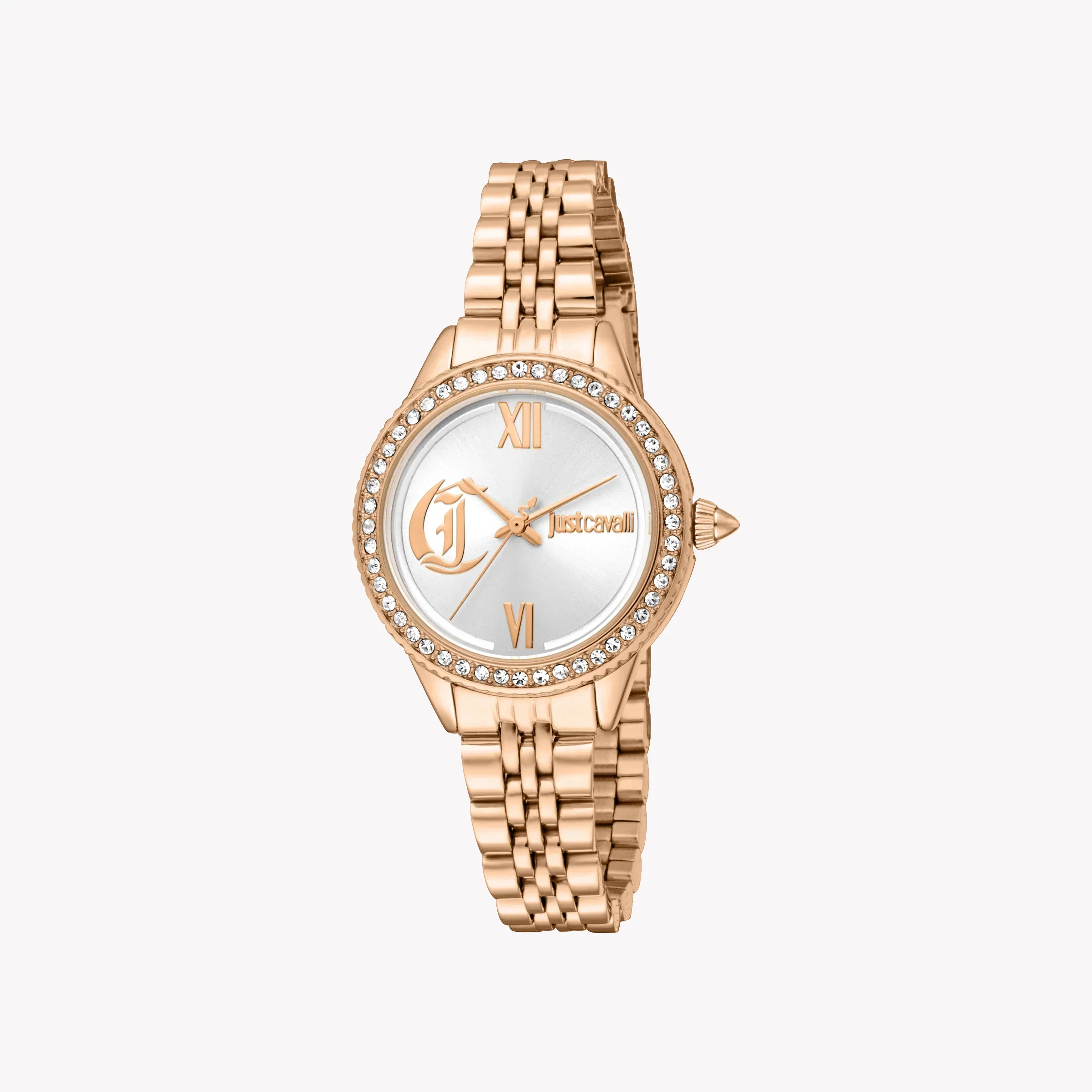 JUST CAVALLI Montre pour femme avec boîtier en acier allié or rose