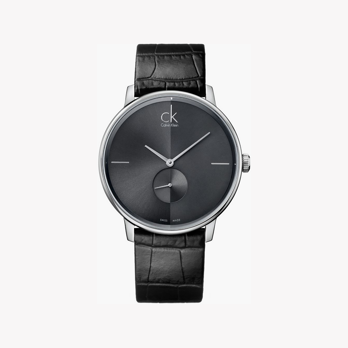 Ck Calvin Klein Men's Silver/Black Watch | K2y211c3