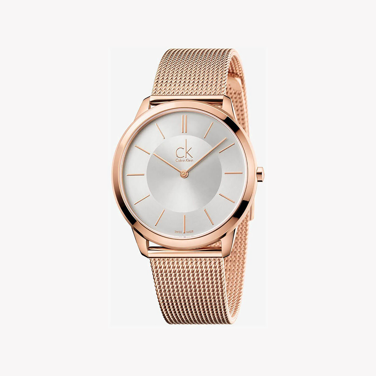Ck Calvin Klein Men's Rose Gold, Silver Watch | K3m21626