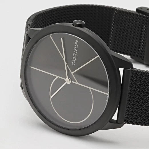 CK Calvin Klein Men's Black Stainless Steel Quartz Watch | K3M5145X