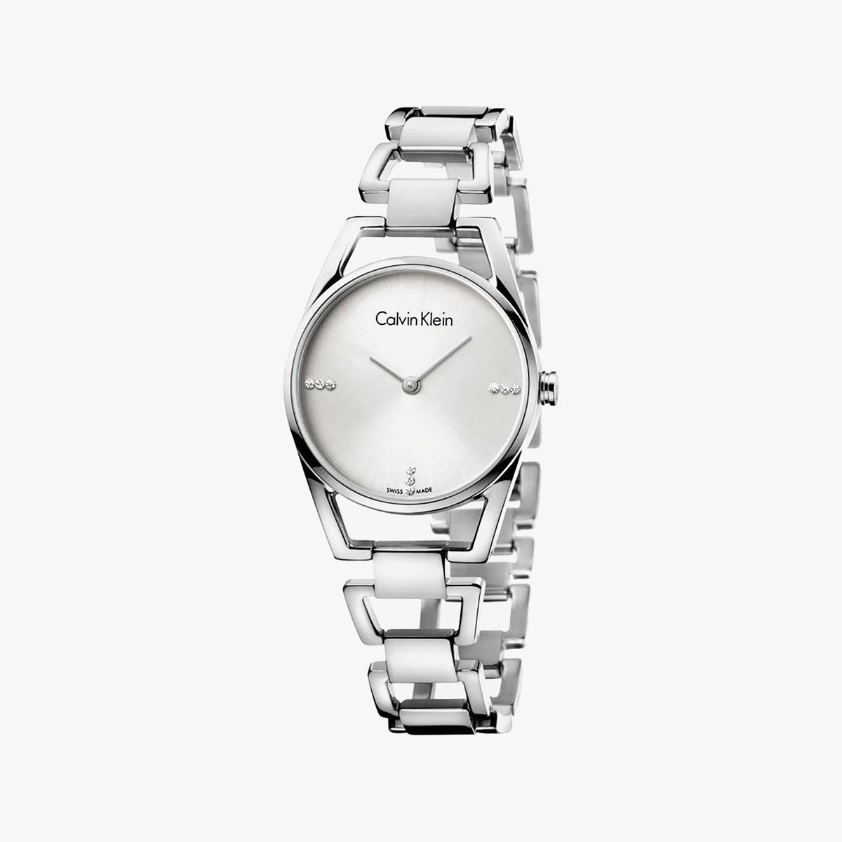 CK Calvin Klein Women's Silver Stainless Steel Watch | K7L2314T
