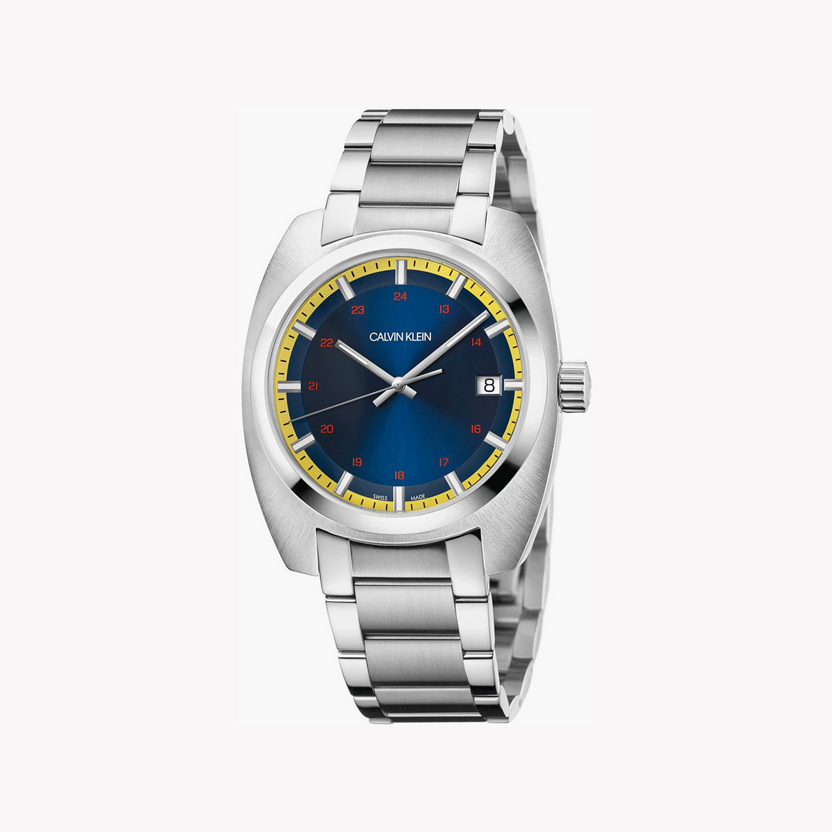 Ck Calvin Klein Women's Silver/Blue Quartz Watch | K8w3114n