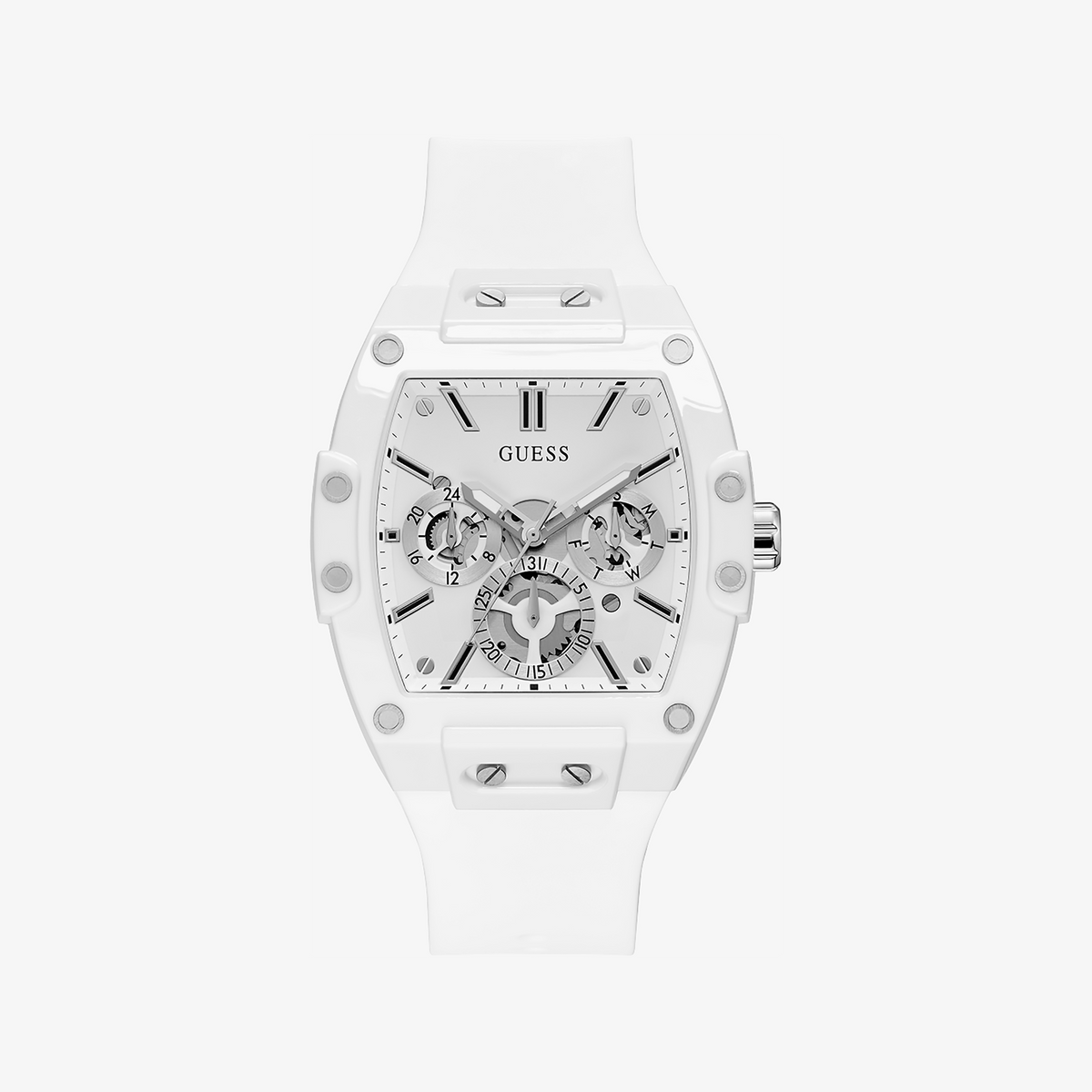 GUESS WATCH GW0203G2 - MODERN WHITE SILICONE TIMEPIECE-i-Watch