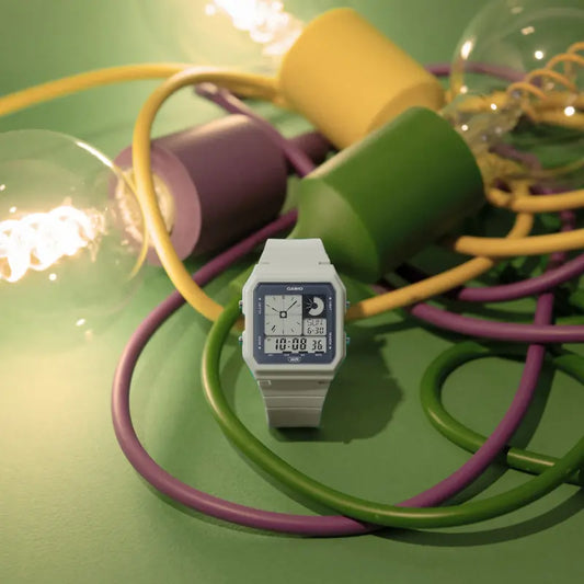 Casio Men's White Resin Watch, Quartz Dial | Lf-20w-8aef