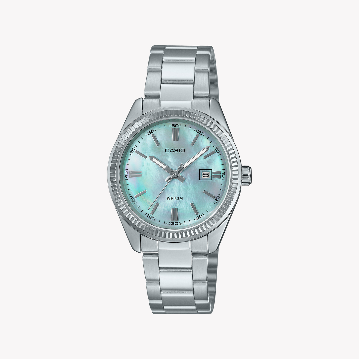 Casio Women's Stainless Steel Silver & Blue | Ltp-1302ds-2avdf