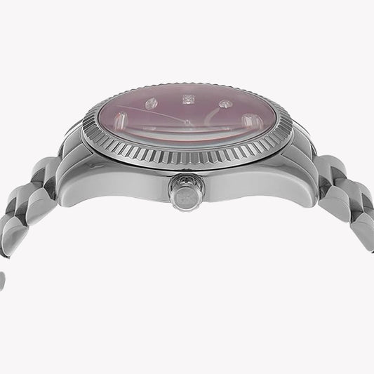 MICHAEL KORS Women's Stainless Steel Pink Dial Watch | MK7443