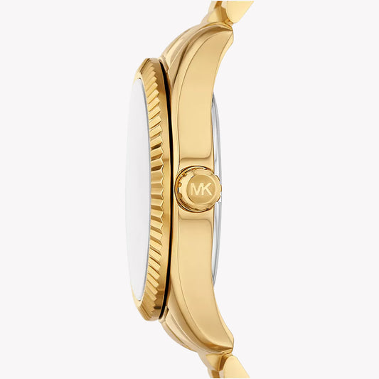 Michael Kors Women's Gold/Dark Green Stainless Steel Watch | Mk7449