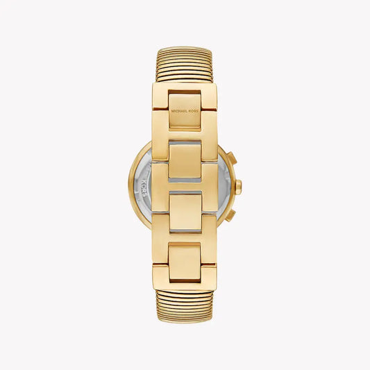Michael Kors Women's Gold Stainless Steel Watch, Beige Dial | Mk7525