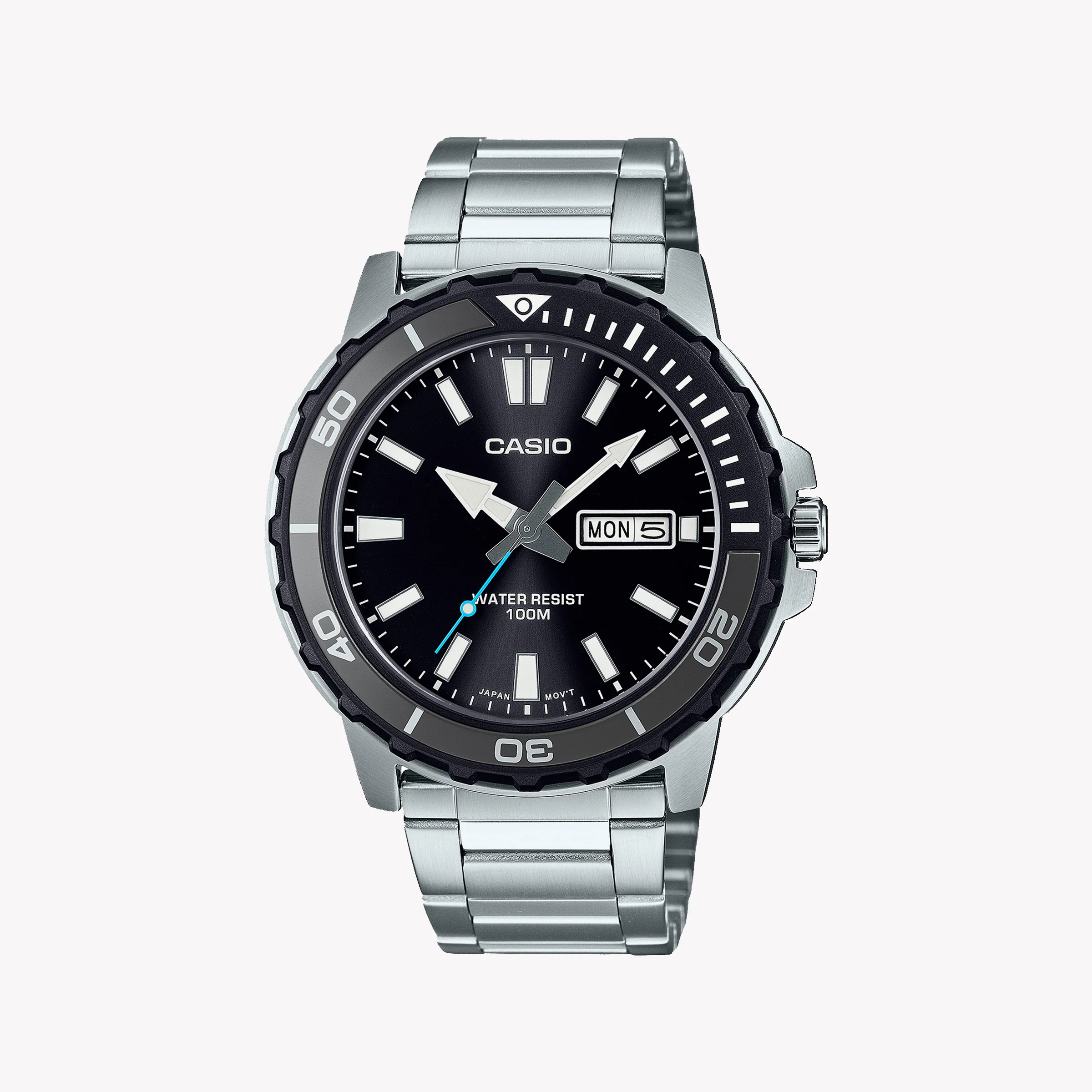 CASIO Men's Stainless Steel Silver Watch | MTD-125D-1A3VDF – i-watch