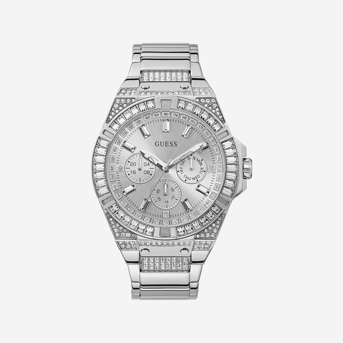 GUESS GW0209G1 SILVER SLEEK - STYLISH SOPHISTICATION WOMEN'S WATCH