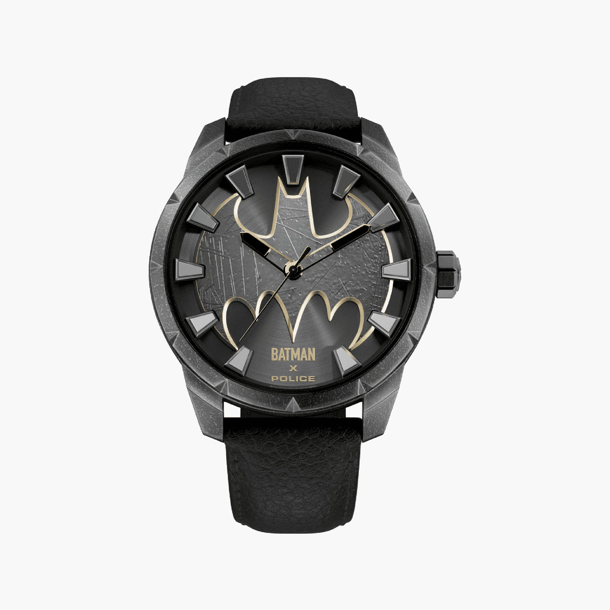 Police Men's Black Metal/Leather Watch | Pewga0075501