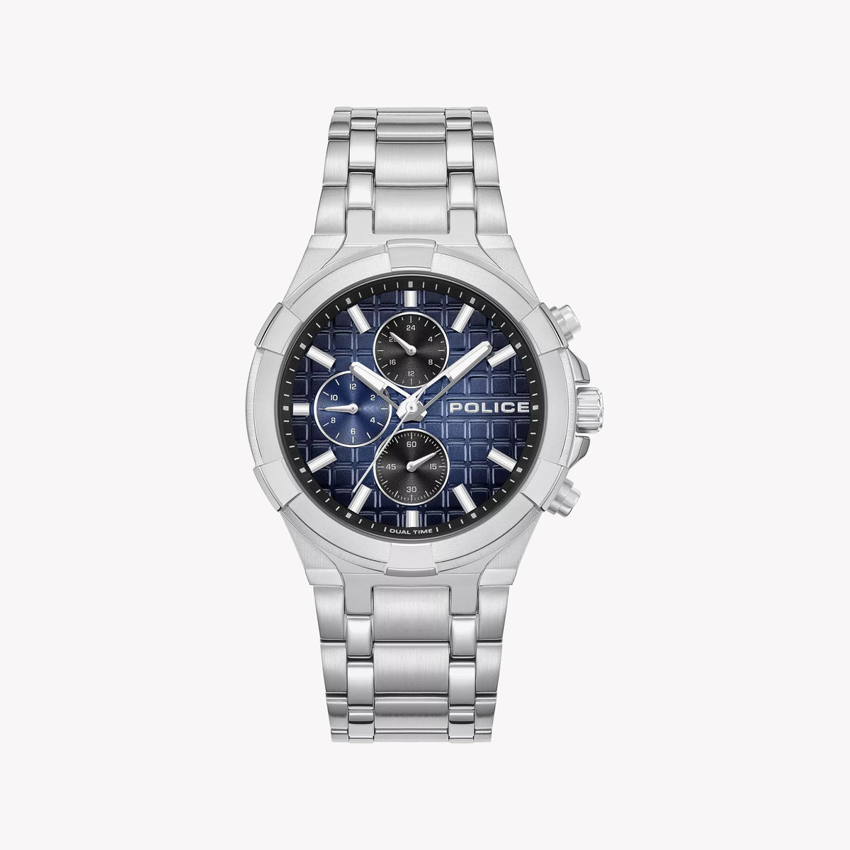 POLICE Men's Stainless Steel Blue & Black Watch | PEWGK0082004