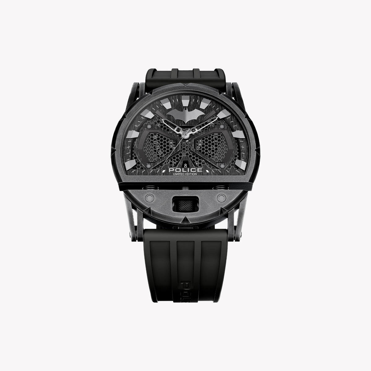 POLICE Men's Grey Silicone Watch, Stainless Steel | PEWGN0075401