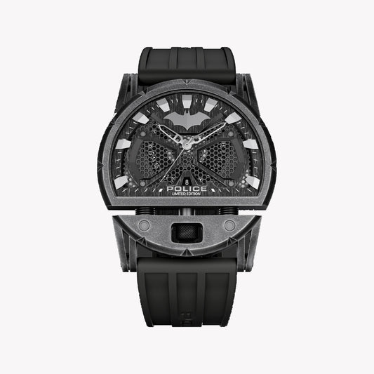 POLICE Men's Grey Silicone Watch, Stainless Steel | PEWGN0075401