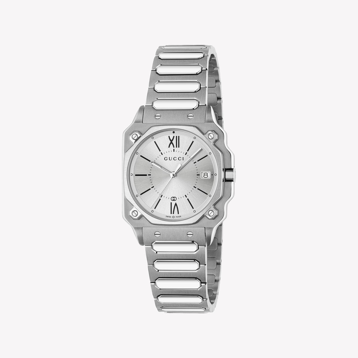 GUCCI YA166504 Men's Quartz Watch - Refined Silver Aesthetic-i-Watch