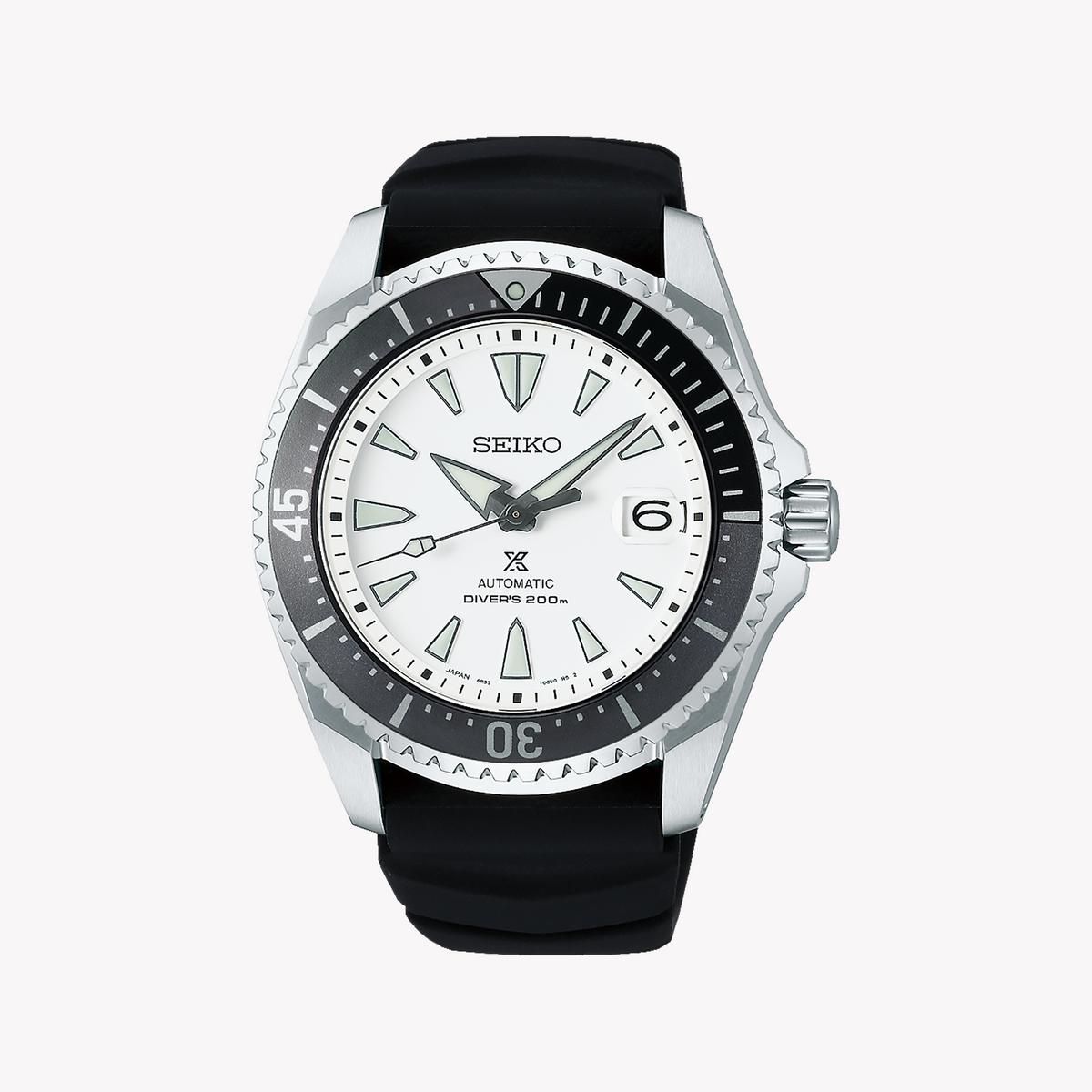 Seiko Men's Stainless Steel, Black Silicone | Spb191j1