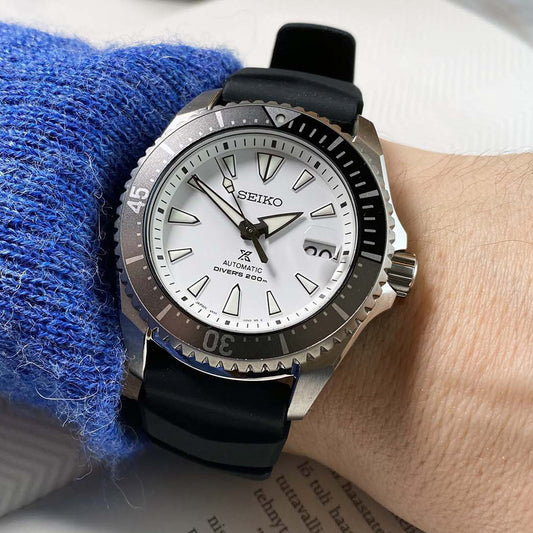 Seiko Men's Stainless Steel, Black Silicone | Spb191j1