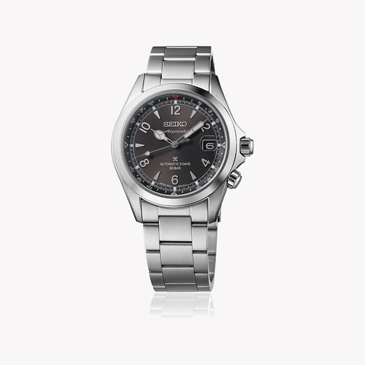 SEIKO Men's Stainless Steel Black Dial Watch | SPB505J1