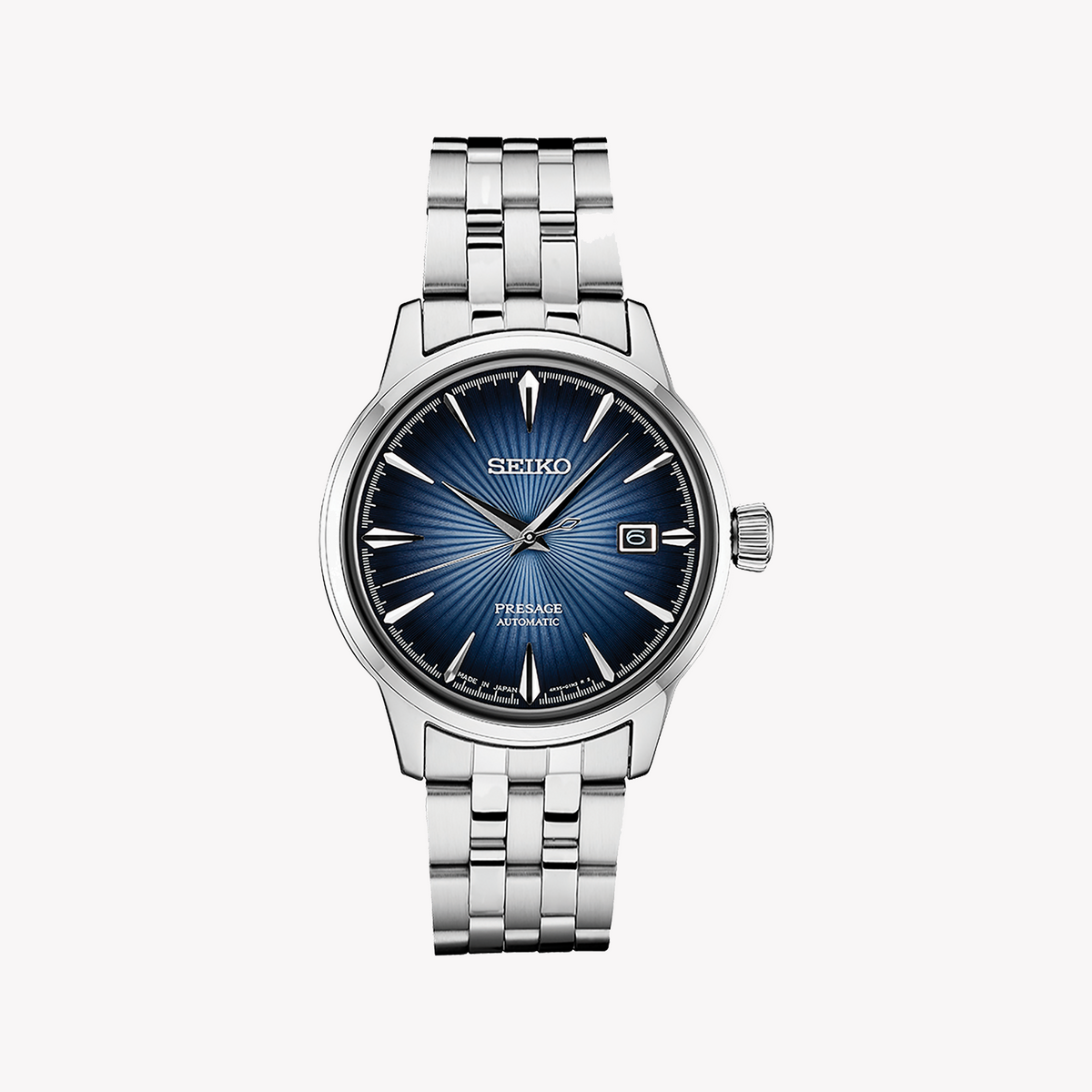 Seiko Men's Silver Watch, Blue Dial | Srpb41j1