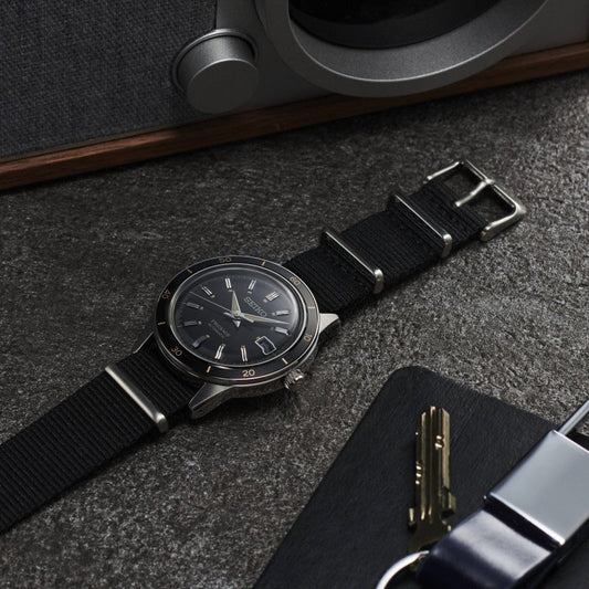 Seiko Men's Stainless Steel, Black Nylon | Srpg09j1