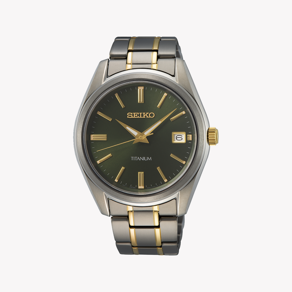 Seiko Men's Stainless Steel, Grey/Gold | Sur377p1