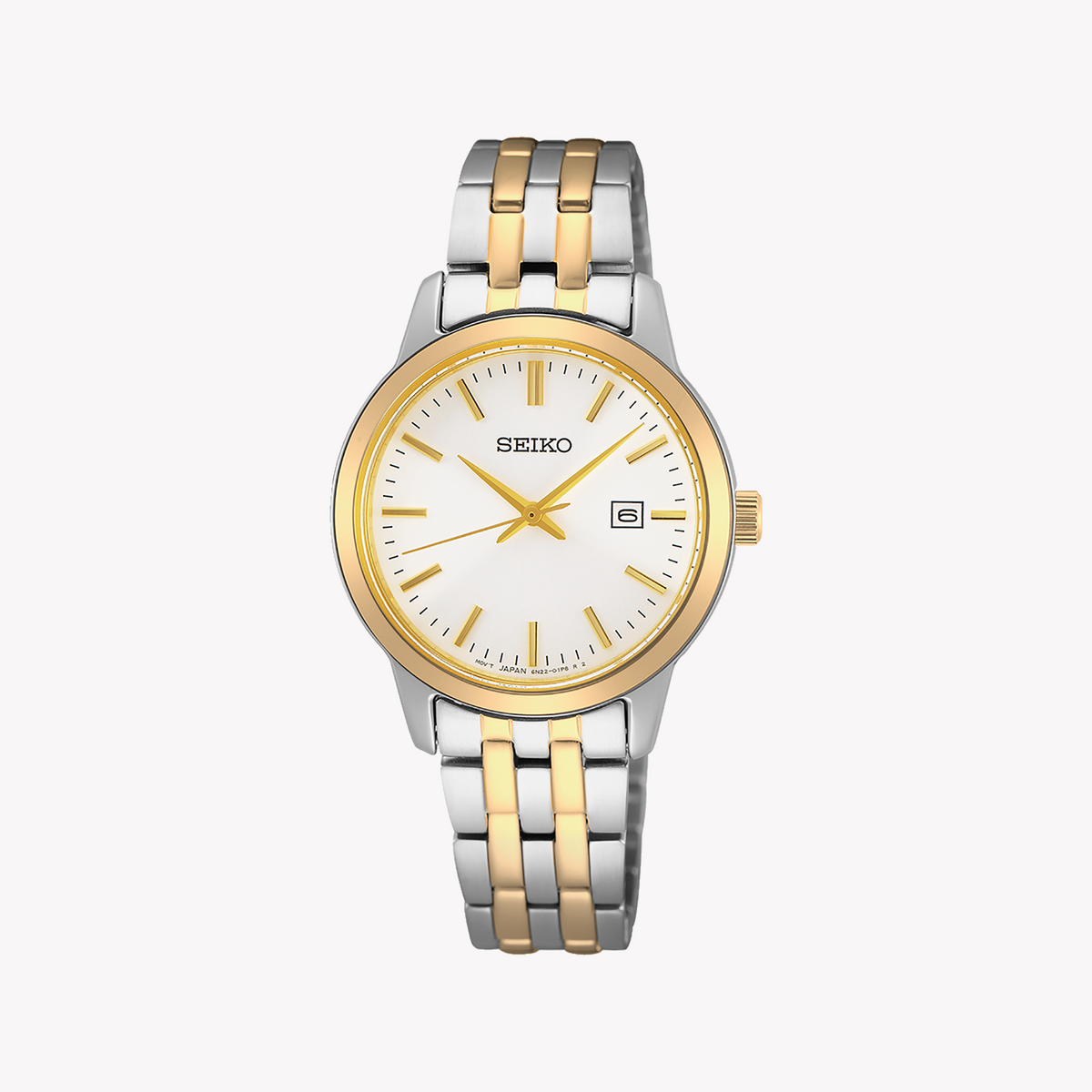 Seiko Women's Silver/Gold Quartz Watch | Sur410p1