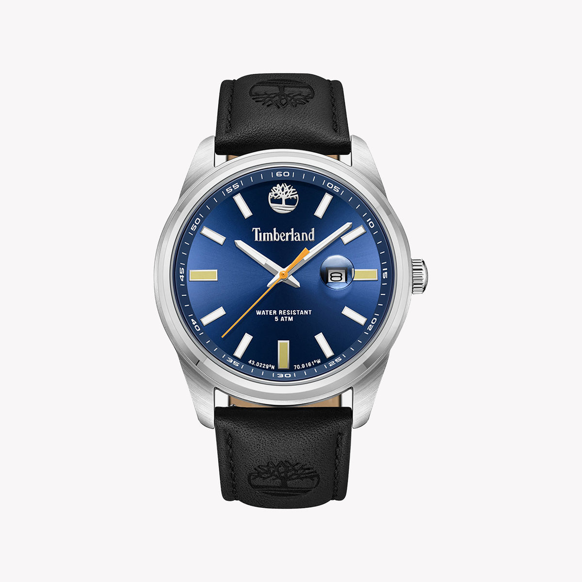 Timberland Men's Stainless/Black Watch | Tdwgb0010802