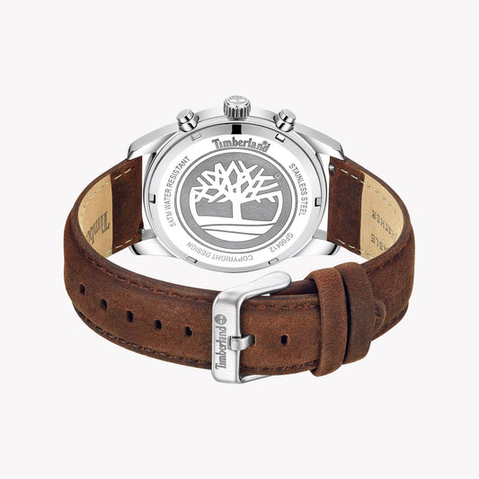 Timberland Men's Stainless/Brown, Green Dial | Tdwgf0041206