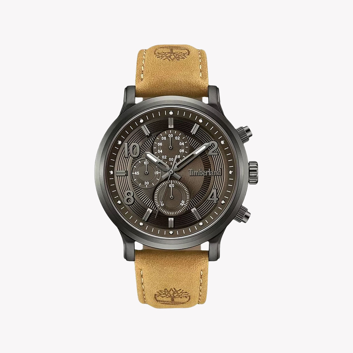 Timberland Men's Brown Leather & Stainless Steel Watch | Tdwgf0055703