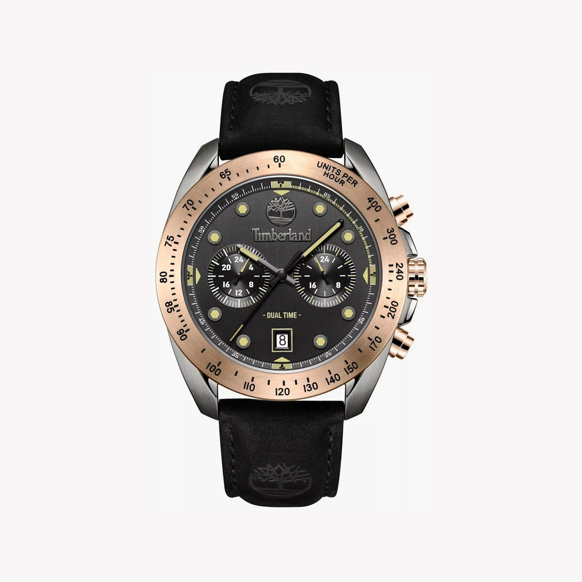 Timberland Men's Stainless/Black Watch | Tdwgf2230502