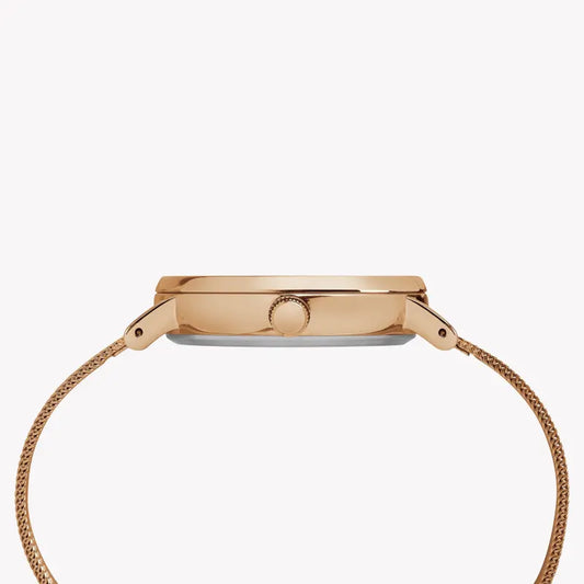 Timex Women's Rose Gold Watch, Off White Dial | Tw2r26400