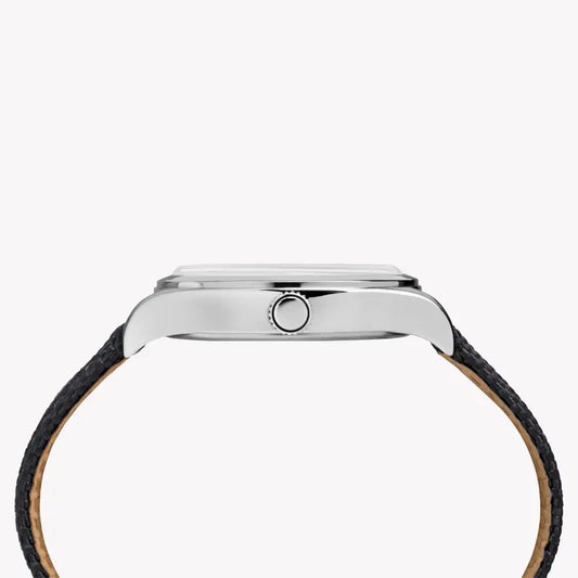 Timex Unisex Black Fabric Watch, Silver Stainless Steel Case | Tw2r38800