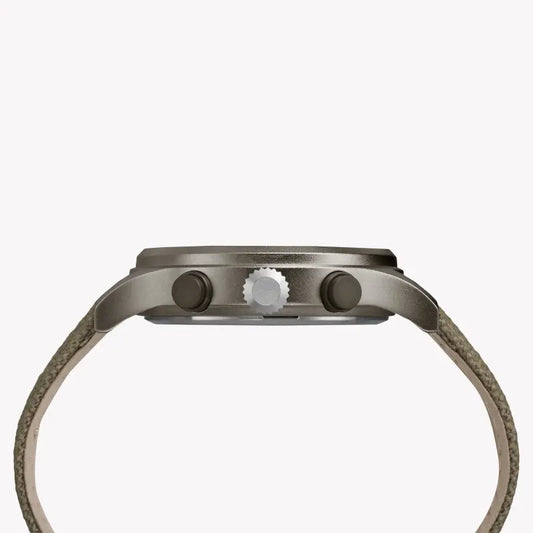 Timex Men's Green Fabric Watch, Black Dial | Tw2r47200