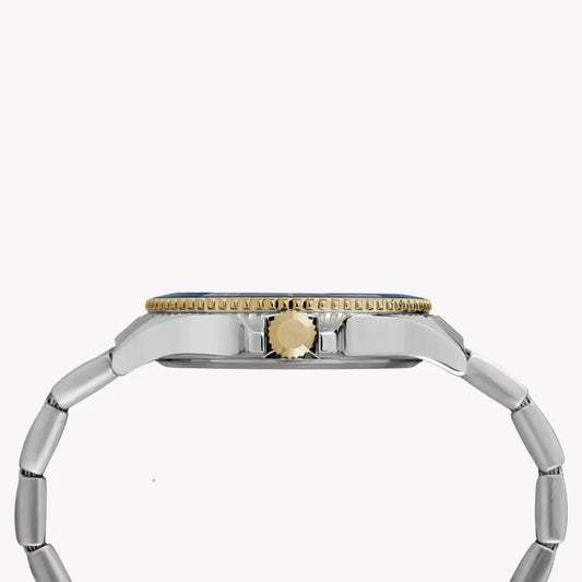 Timex City Collection Harborside - Men's 2t Stainless Steel Blue Dial Watch With Indiglo Night-Light