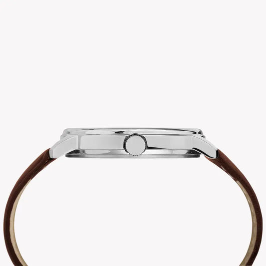 Timex Men's Black Dial, Tan Leather Band | Tw2r85700