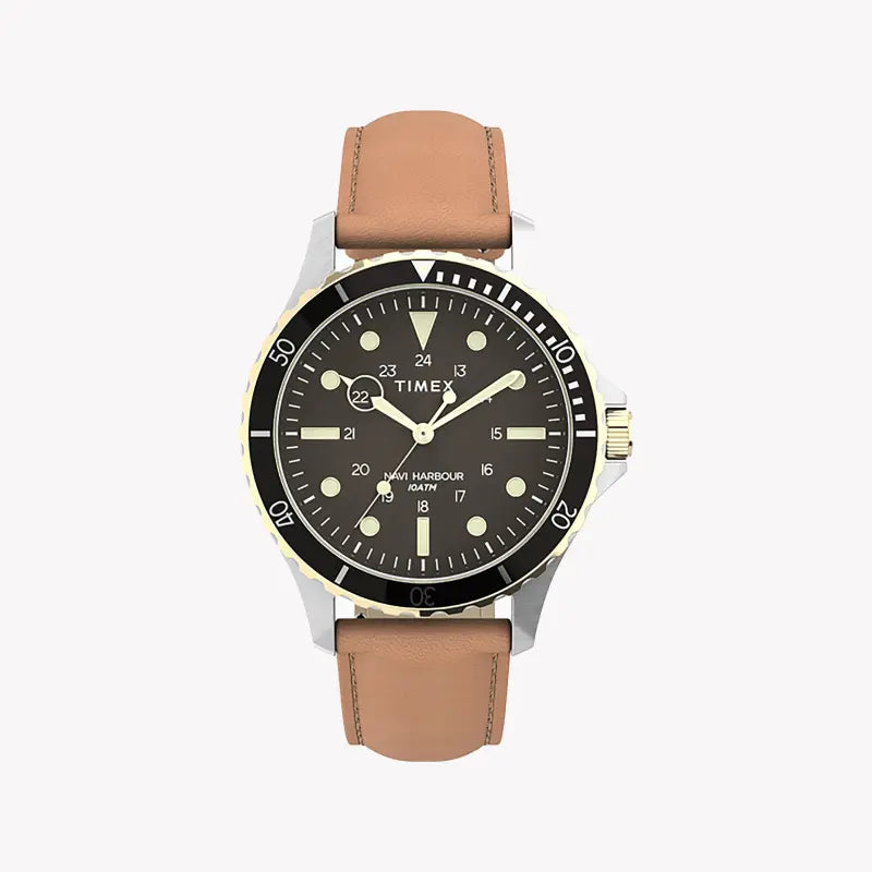 TIMEX MILITARY NAVITIMER TW2U55600 - CLASSIC BLACK DIAL WITH TAN TIMEX MILITARY NAVITIMER TW2U55600 - CLASSIC BLACK DIAL WITH TAN