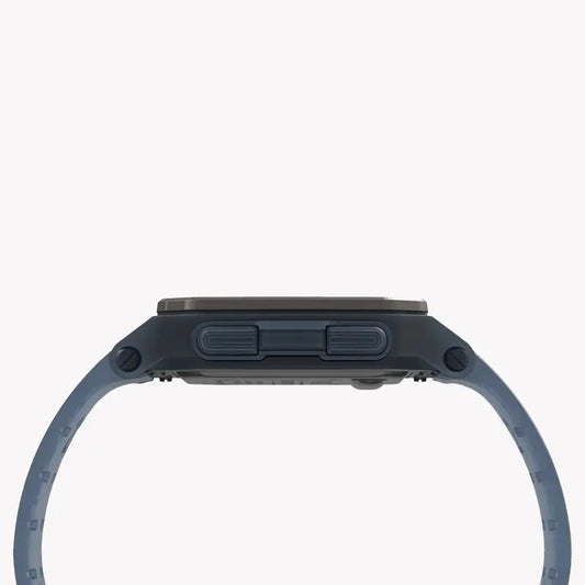 TIMEX Digital Command Urban TW2U56500 – Herrenuhr aus blauem Silikon und Kunstharz, 47 mm